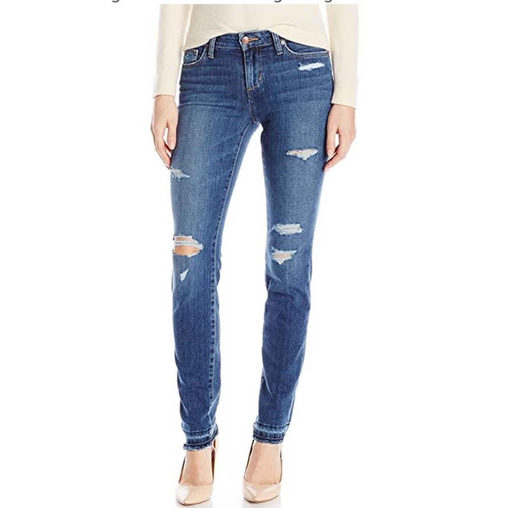 Joe’s Midrise Distressed Cigarette Skinny Jean